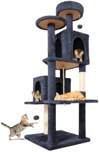 58.5inch Large Cat Tree Tower Condo by TSCOMON