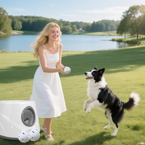 Automatic Dog Ball Launcher, 6 ETPU Balls, 20-45ft Distance - Image 5