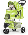 MoNiBloom Pet Stroller for Small/Medium Dogs and Cats, Lawn Green by Monibloom