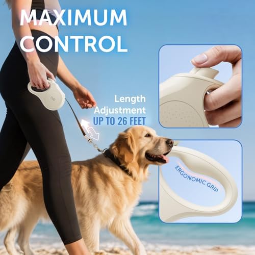 TUG Quest Retractable Dog Leash | 360° Tangle-Free | 26 ft Tape - Image 5