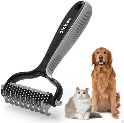 Staltwo Deshedding Dog Brush, Deshedding Undercoat Brush by Staltwo