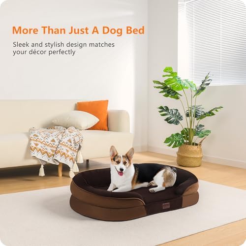 Dwanton Orthopedic Waterproof Medium Dog Bed Sofa, Gel Memory Foam - Image 2