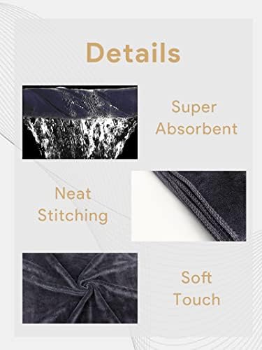 Dog Towel Pet Towel 2 Pack 16"x31" Grey Quick Drying - Image 3