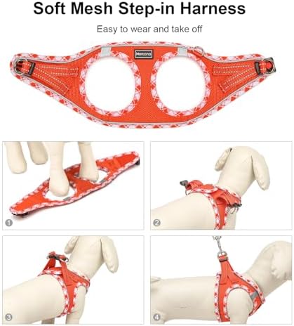 Mercano Soft Mesh Dog Harness and Leash Set, Step-in Reflective Breathable - Image 5