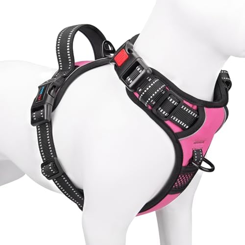PHOEPET No Pull Dog Harnesses for Small Dogs Reflective Adjustable by PHOEPET
