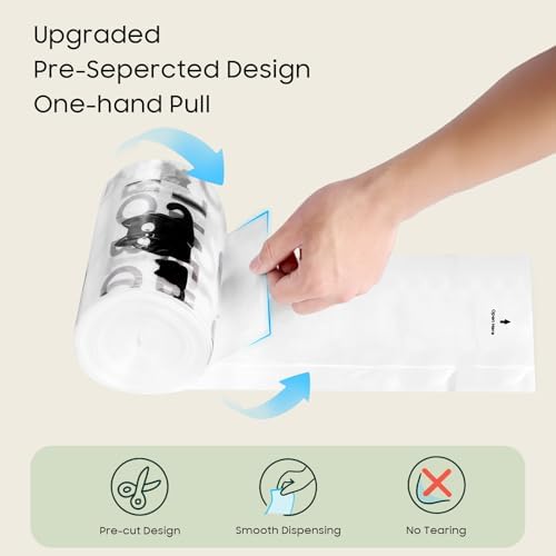 90 Pack Cat Litter Box Robot Model 5/4/3 Waste Bags, Tear Resistant, - Image 3