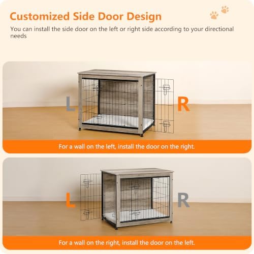 DWANTON 32.5" Dog Crate Furniture - Image 3