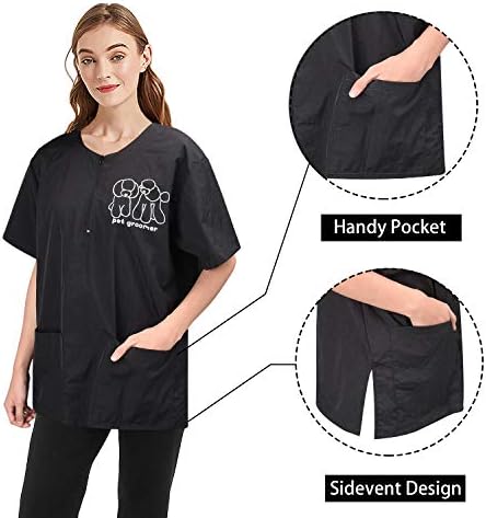 Noverlife Unisex Pet Grooming Smock & Pants, Splash Proof & Hair Repellent - Image 4