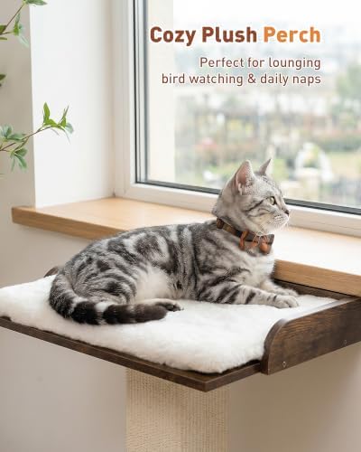 Retro Cat Scratching Post with Top Perch Bed - Image 2