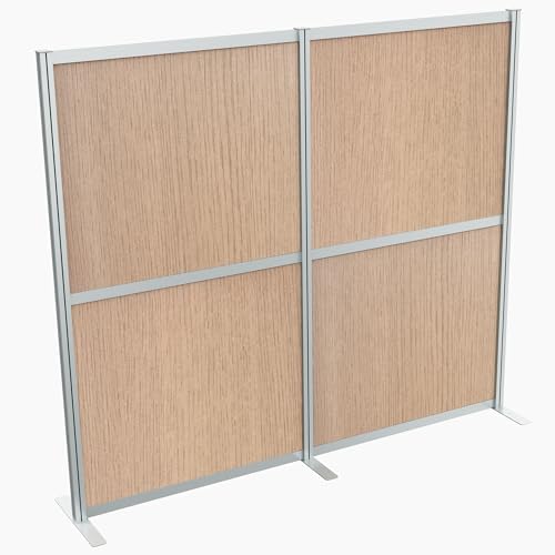 VIVO Flat Wood Freestanding 76 x 66 inch Privacy Panel by VIVO