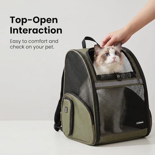 Cat Backpack Carrier for Small Dogs and Medium cat Puppy Kitten Bunny Pet - Image 4