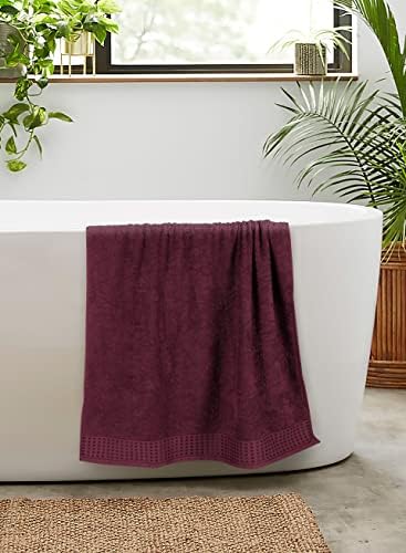 GLAMBURG 100% Cotton 2 Pack Oversized Bath Towel Set 28x55 Inches, Ultra Soft - Image 5