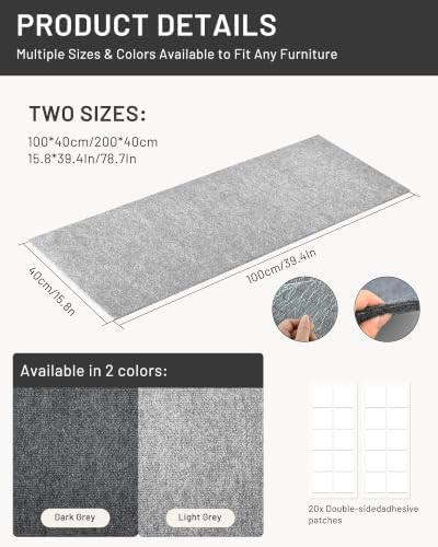 Cat Couch Scratcher for Furniture Protection, Self-Adhesive Cat Scratching Mat - Image 7