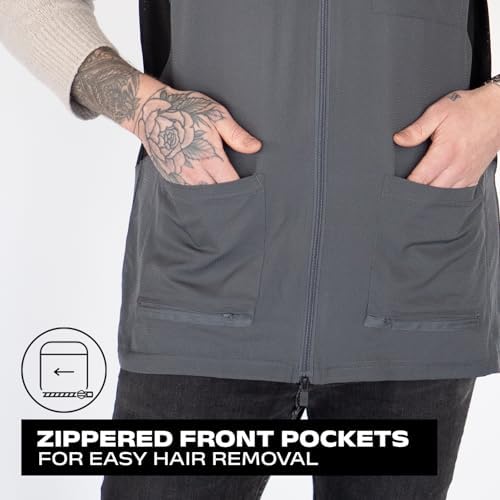 Barber Strong Barber Vest, Men's Hair Repellent, Lightweight & Breathable Mesh - Image 6