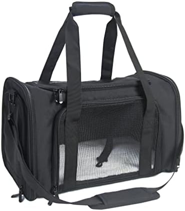 Soft Sided Carrier for Small Medium Cats Dogs, TSA Airline Approved Collapsible by NextFri