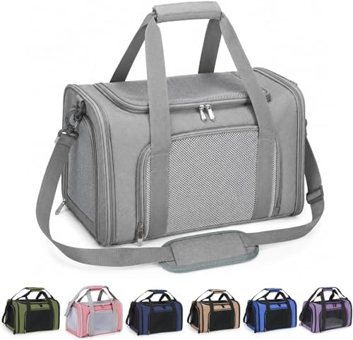 Large Pet Carrier for Cats and Small Dogs, Soft-Sided Travel Carrier by Unknown