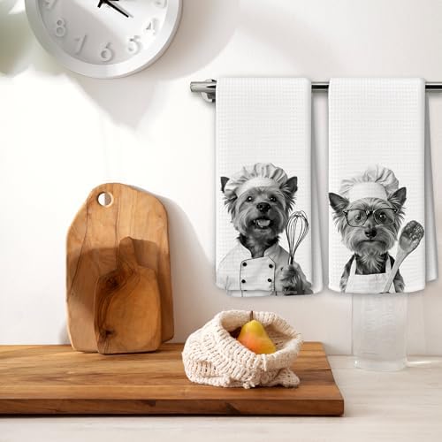 Dog Kitchen Towels Decor Set of 2 - Image 2