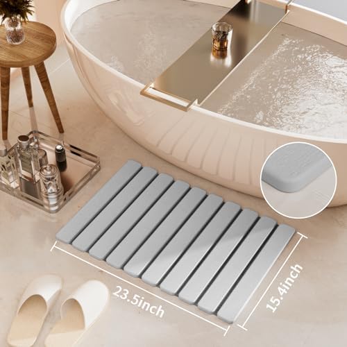 Foldable Stone Bath Mat, Diatomaceous Earth Stone Drying Mats - Image 3
