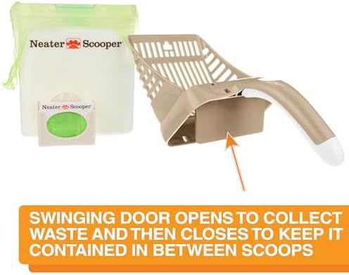 Neater Pet Brands Neater Scooper Standard Cat Litter Scoop, 195 Refill Bags – - Image 3