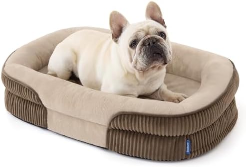 Bedsure 360°Oval Bolster Orthopedic Dog Bed Medium Size Dog by BEDSURE