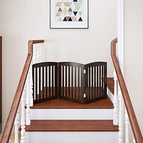 PAWLAND Wooden Freestanding Foldable Pet Gate - Image 6