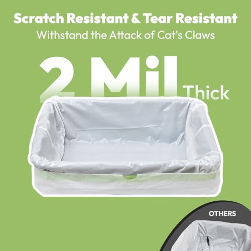 30 Pack Litter Box Liners, Large Drawstring Cat Litter Bags - Image 3