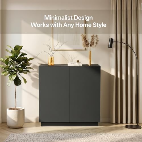 Amunrbrek Large/Tall Litter Box Enclosure, Modern Wooden Litter Box Furniture - Image 2