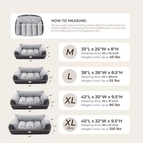 XL Extra Thick Orthopedic Bolster Dog Bed - Image 4