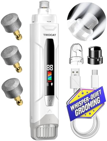 Whisper-Quiet Dog Nail Grinder 50%More Power by Unknown