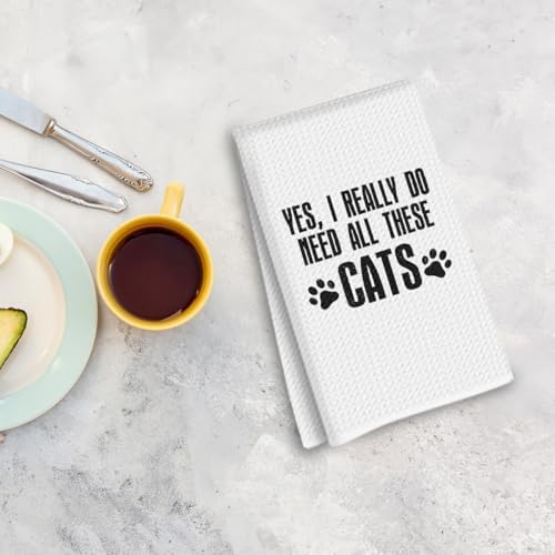 Cat Gifts, Cat Kitchen Towels, Yes I Really Do Need All These Cats - Image 7