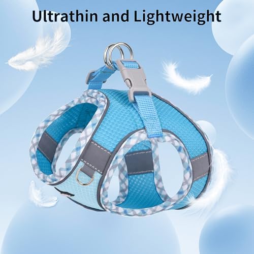 AIITLE Tiny Dog Harness and Leash Set, Step-in Vest - Image 4