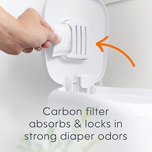 Diaper Genie Complete Diaper Pail – Includes 1 Refill & 1 Carbon Filter - Image 5