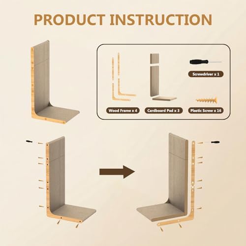 SMARTBEAN 3-Pack Cardboard Cat Scratcher - Image 6