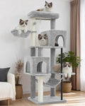 Gitelsnour Cat Tree Tower with Sturdy Steel Tube by Gitelnour