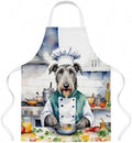Caroline's Treasures Irish Wolfhound The Chef Apron Cooking Kitchen Server by CarolinesTreasures