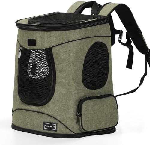 Petsfit Dog and Cat Backpack Carrier, Padded Waist Support by Petsfit