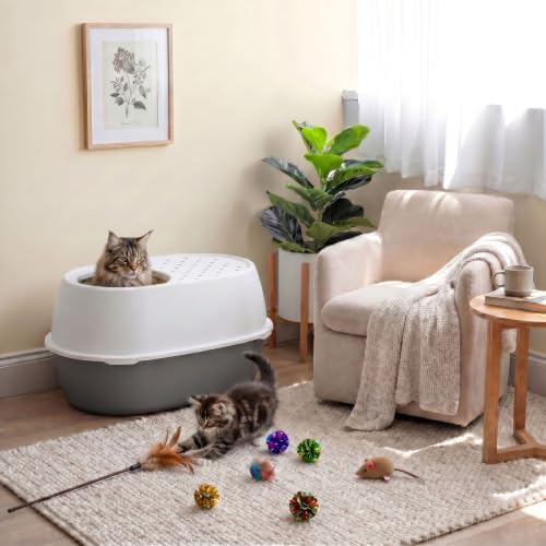 IRIS USA XX-Large Top Entry Cat Litter Box, Dog Proof - Image 5