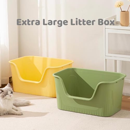 Extra Large Litter Box with High Sides 25.27" Lx17.83 Wx13.11 H, Anti-Splashing - Image 2