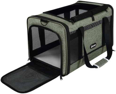 GAPZER Medium Cat Carrier Bag Lightweight, Soft-Sided Small Pet Carry Crate by GAPZER