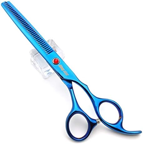 KINGSTAR 7.0in Titanium Blue Professional Pet Grooming Scissors Set, Straight & - Image 5