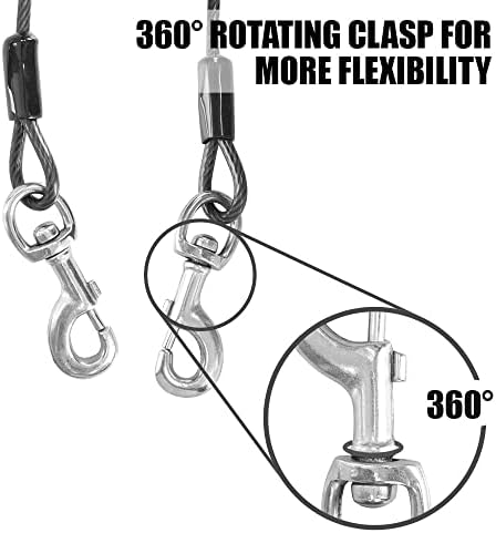 BV Dog Tie Out Cable 25 Feet - Image 2