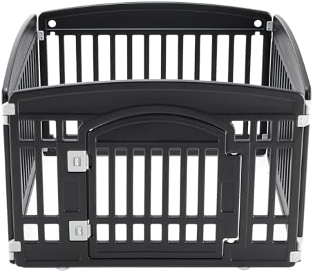 NEWBULIG 4 Panels 24 Inch Dog Playpen, Plastic Pet Play Pen Fence by NEWBULIG