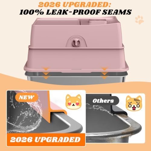 Stainless Steel Litter Box | Enclosed Cat Litter Box - Image 6