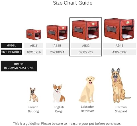 Go Pet Club 32" Soft Collapsible Dog Crate, Portable Pet Carrier, Thick Padded - Image 6