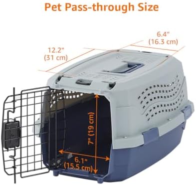 Amazon Basics 2-Door Top-Load Hard-Sided Pet Travel Carrier - Image 4