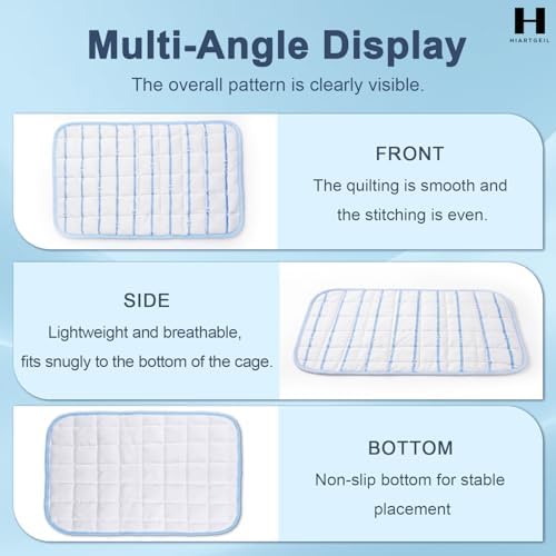 8 Pack Small Animal Cooling Mats, 17 x 11.6 Inch Washable Rabbit & Guinea Pig - Image 4