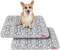 Dog Crate Mat 2 Pack, Soft Dog Bed Pad Mat by Moonsea
