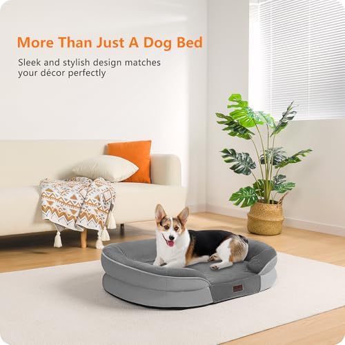 Dwanton Orthopedic Waterproof Medium Dog Bed Sofa, Gel Memory Foam - Image 2