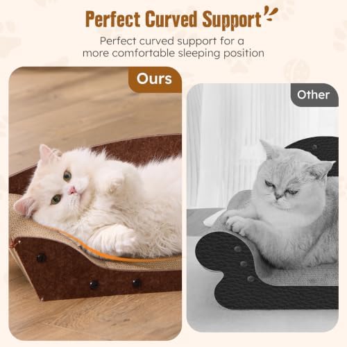 ZOMISIA 26'' Cardboard Cat Scratcher Bed - Image 4