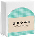 Dog Paw Review Quote Acrylic Napkin Holder by ENGVZ